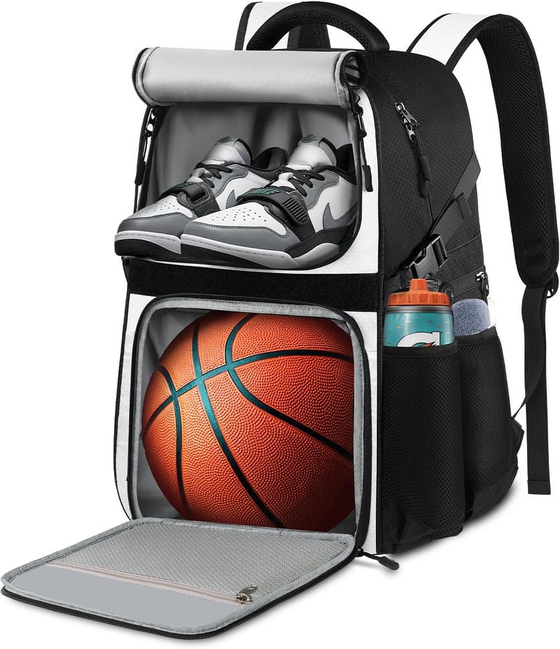 LOINTET Basketball Bag Backpack with Ball Holder Shoes Compartment, Large Basketball Accessories Sports Bag - Image 1